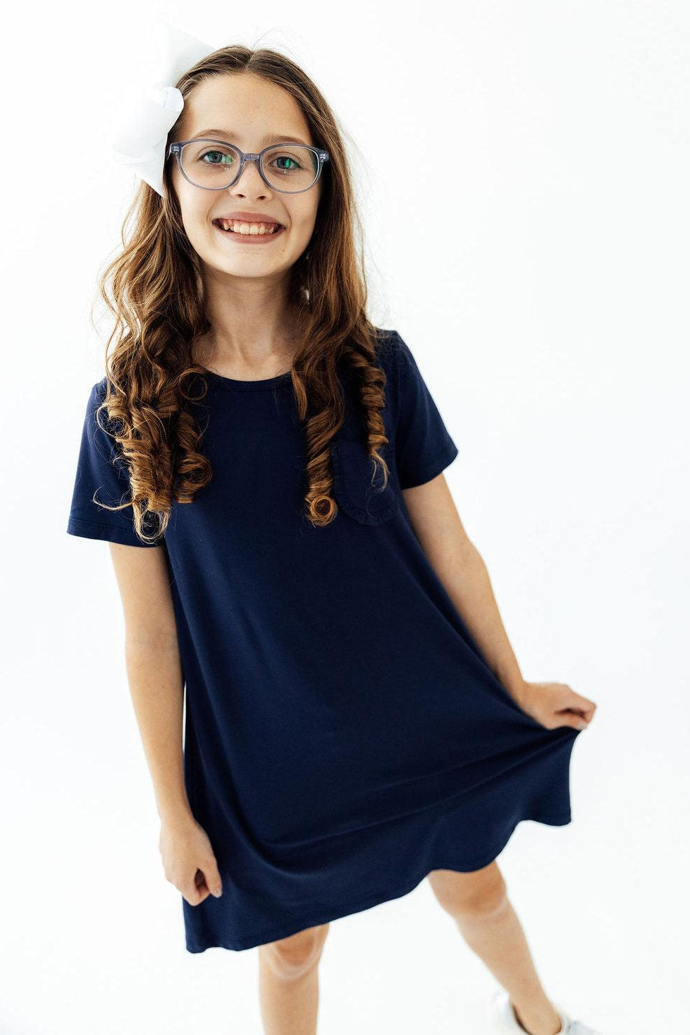 Navy T-Shirt Dress-Mila & Rose ®