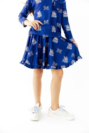 Montana State University Blue Bobcat Ruffle Twirl Skort-Mila & Rose ®