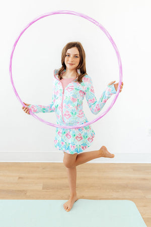 Happy Hearts Full-Zip Ruffle Active Jacket-Mila & Rose ®