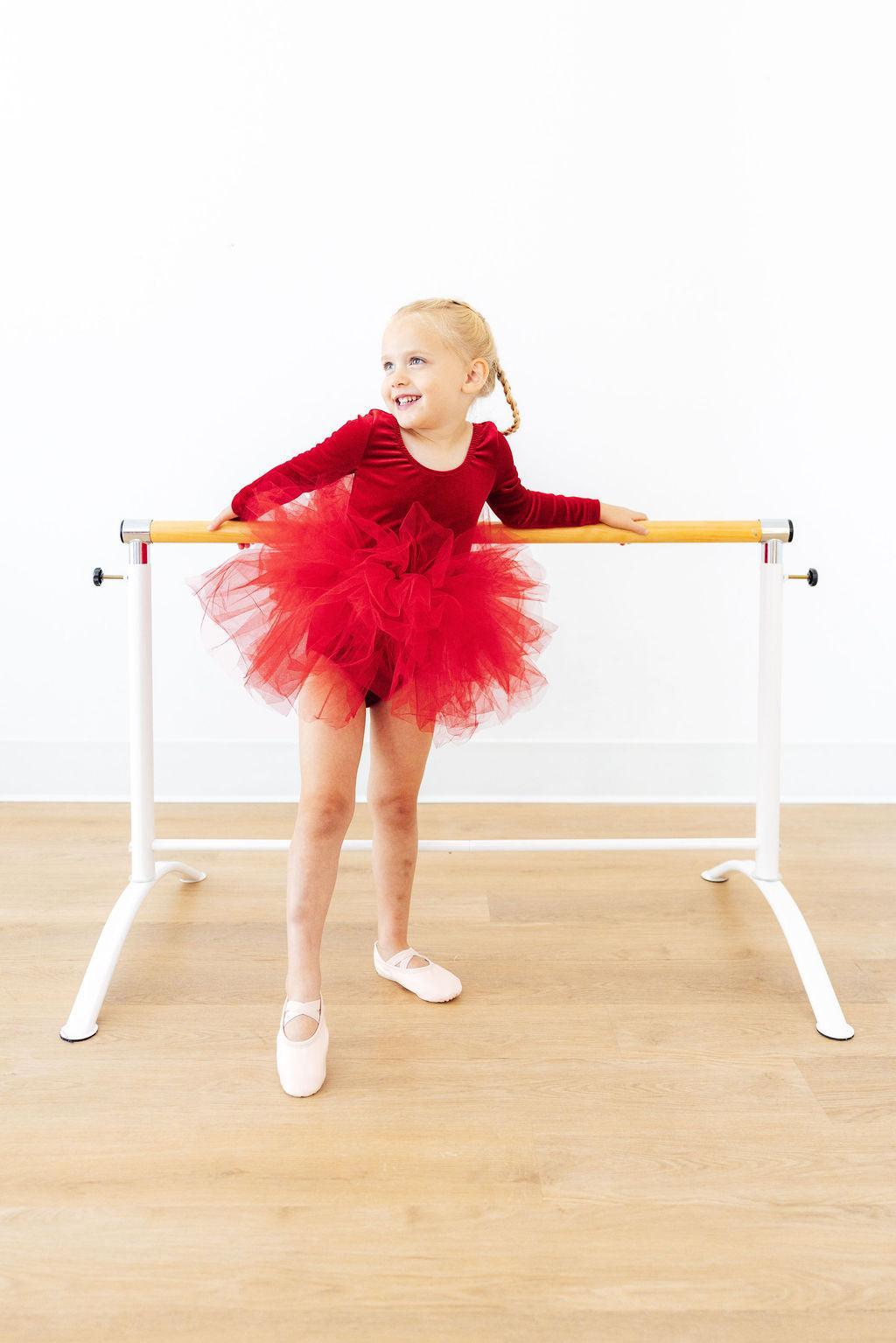 Red Velvet L/S Tutu Leotard-Mila & Rose ®