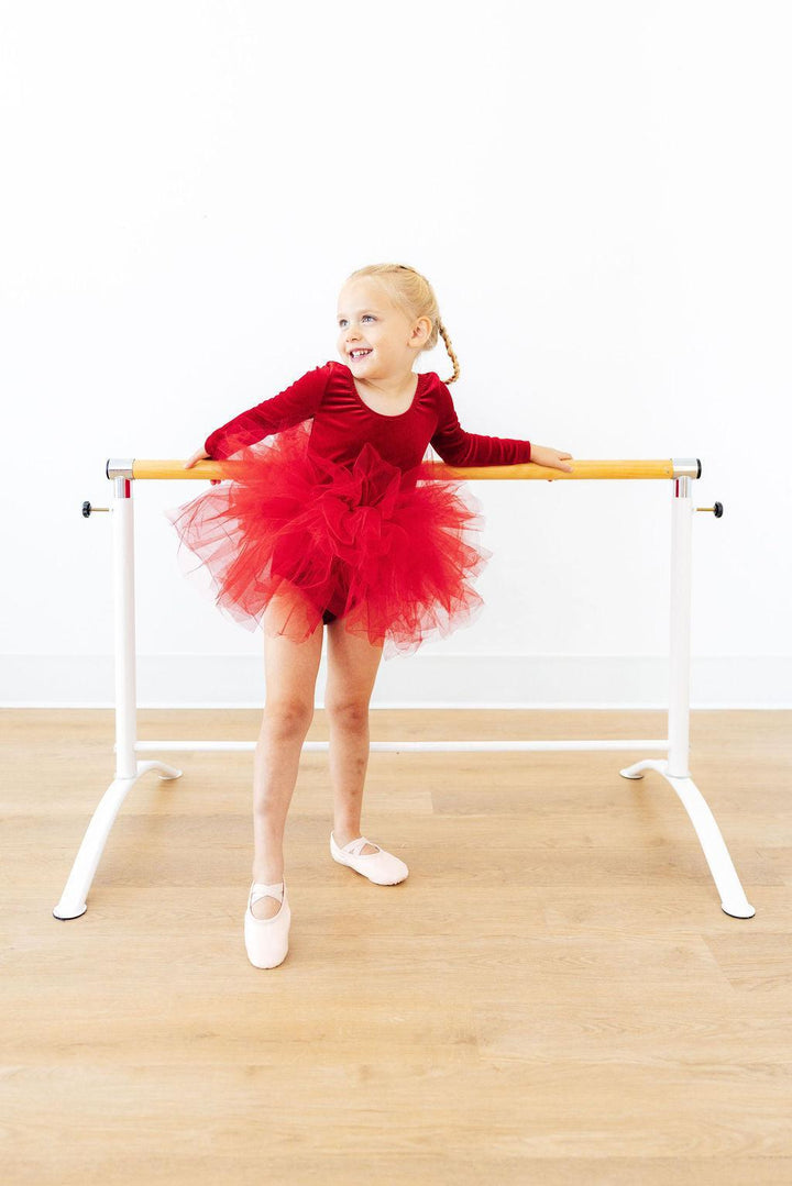 Red Velvet L/S Tutu Leotard-Mila & Rose ®