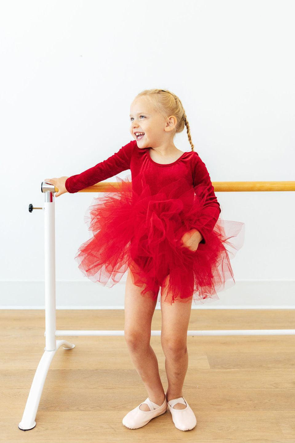 Red Velvet L/S Tutu Leotard-Mila & Rose ®