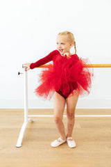 Red Velvet L/S Tutu Leotard-Mila & Rose ®