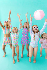 Mermaid Scales L/S Flutter One-Piece Swimsuit-Mila & Rose ®