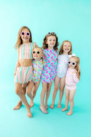 Unicorn Kitties L/S Flutter Rashguard Swimsuit Set-Mila & Rose ®