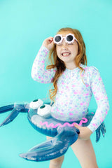 Mermaid Scales L/S Flutter One-Piece Swimsuit-Mila & Rose ®
