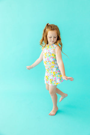 Pool Party Flutter Sleeve Twirl-kini Swimsuit Set-Mila & Rose ®