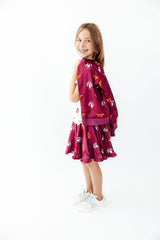 Virginia Tech Maroon Hokie Ruffle Twirl Skort-Mila & Rose ®