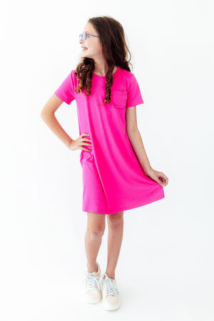 Hot Pink T-Shirt Dress-Mila & Rose ®