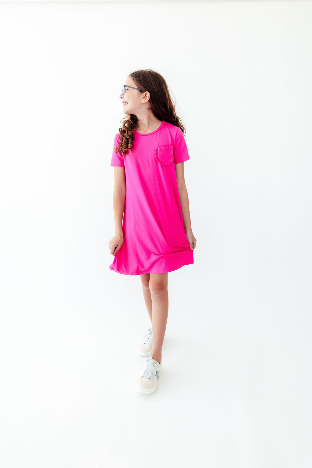 Hot Pink T-Shirt Dress-Mila & Rose ®