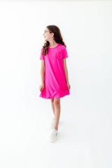 Hot Pink T-Shirt Dress-Mila & Rose ®