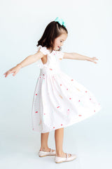 Sweet Sips Flutter Sleeve Twirl Dress