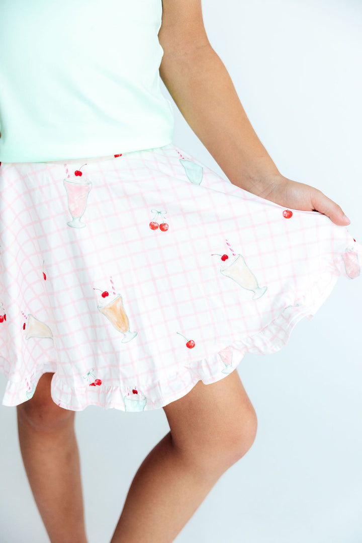 Sweet Sips Ruffle Twirl Skort-Mila & Rose ®