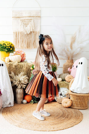 Boo-tiful Halloween L/S Tutu Dress-Mila & Rose ®