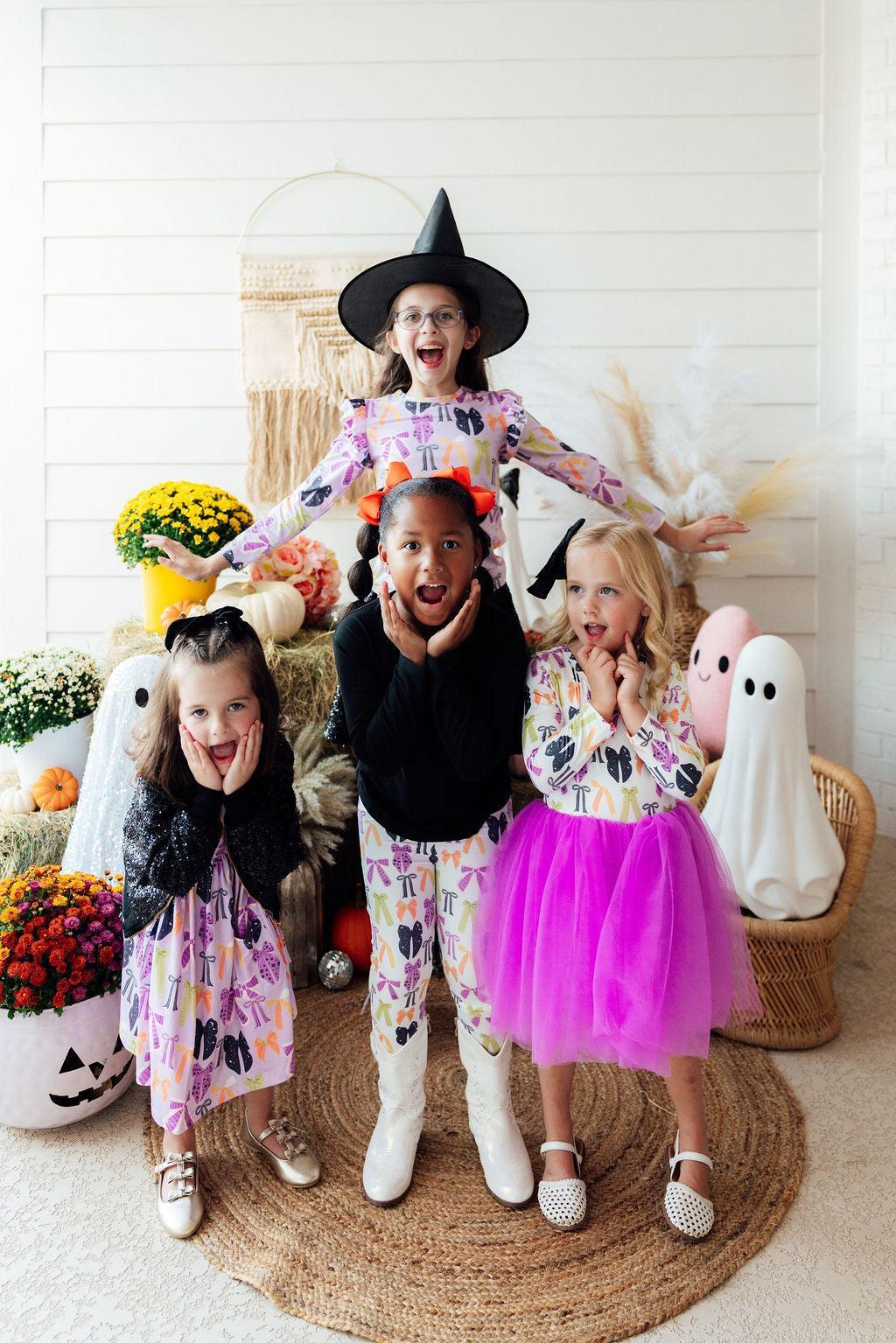 Tied with a Boo L/S Tutu Dress-Mila & Rose ®