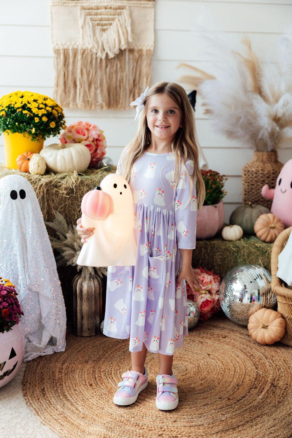 Feeling Fa-boo-lous 3/4 Sleeve Pocket Twirl Dress-Mila & Rose ®