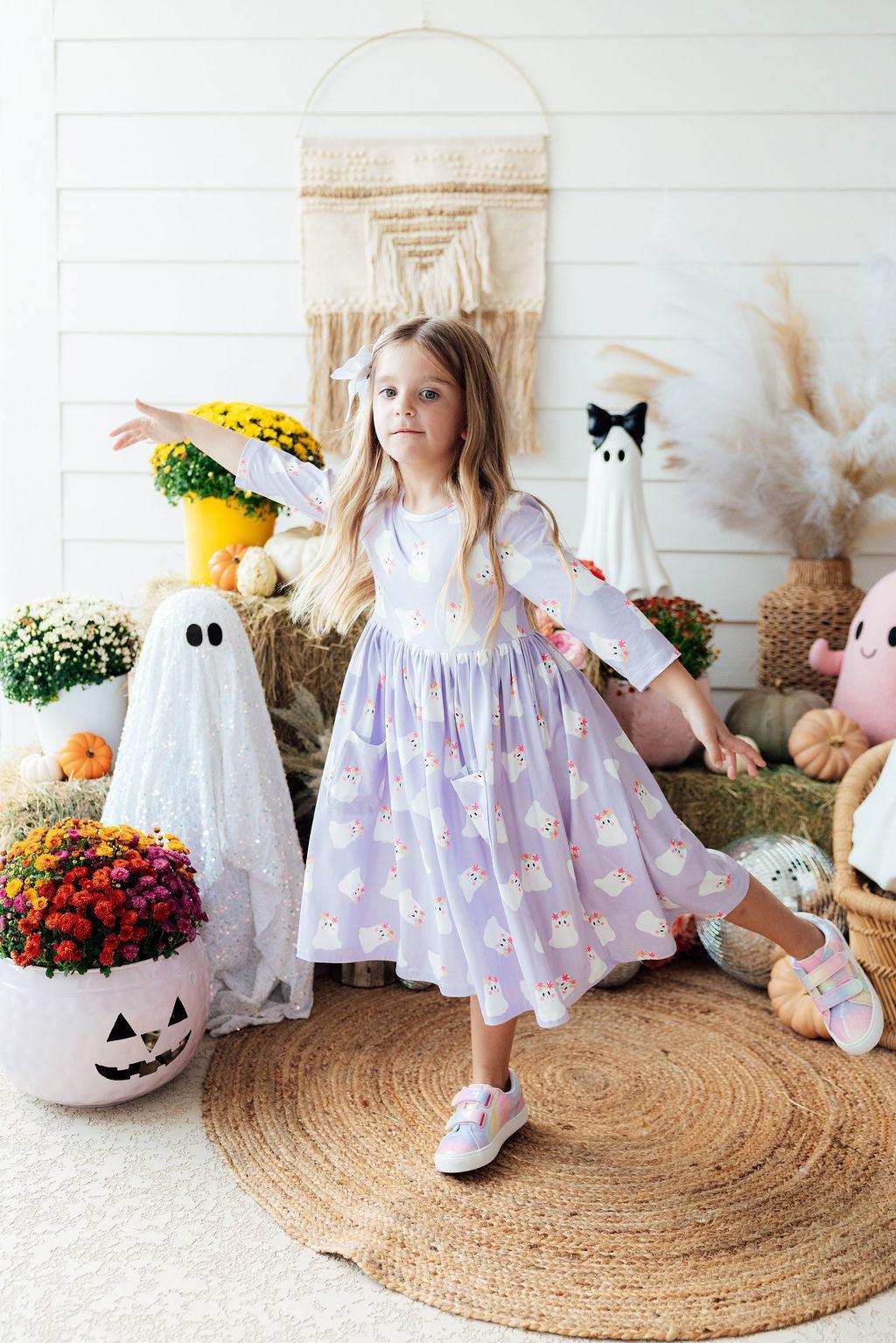 Feeling Fa-boo-lous 3/4 Sleeve Pocket Twirl Dress-Mila & Rose ®