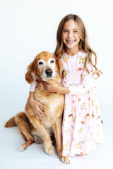 Puppy Post L/S Pocket Twirl Dress-Mila & Rose ®