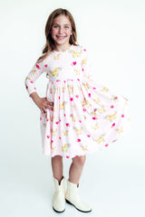 Puppy Post L/S Pocket Twirl Dress-Mila & Rose ®
