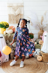 Sweet Tooth 3/4 Sleeve Pocket Twirl Dress-Mila & Rose ®