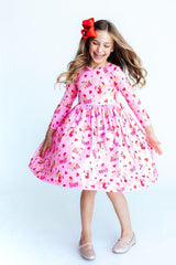 Love Letters L/S Pocket Twirl Dress-Mila & Rose ®