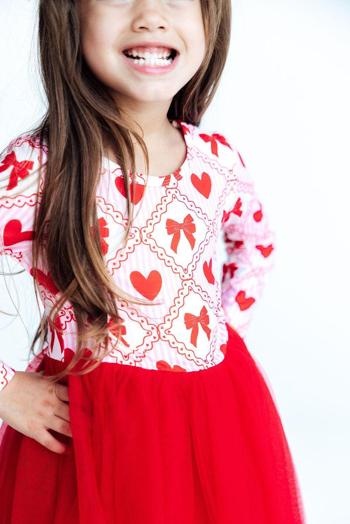 Love You Lots L/S Tutu Dress-Mila & Rose ®
