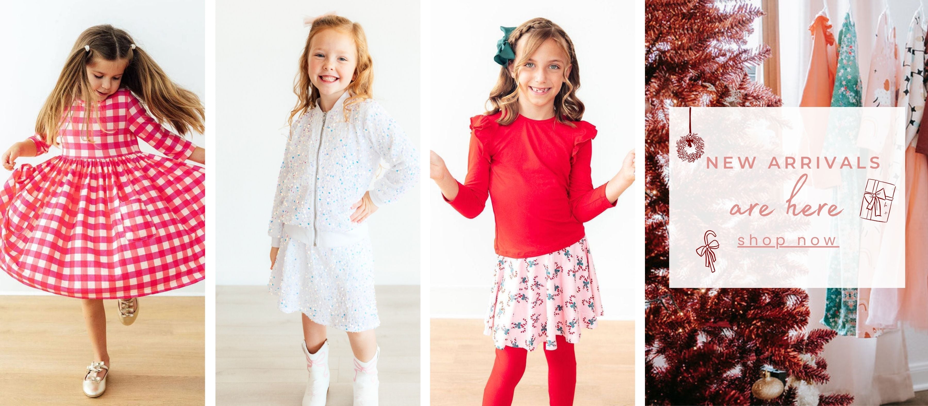 mila and rose girls Christmas dresses