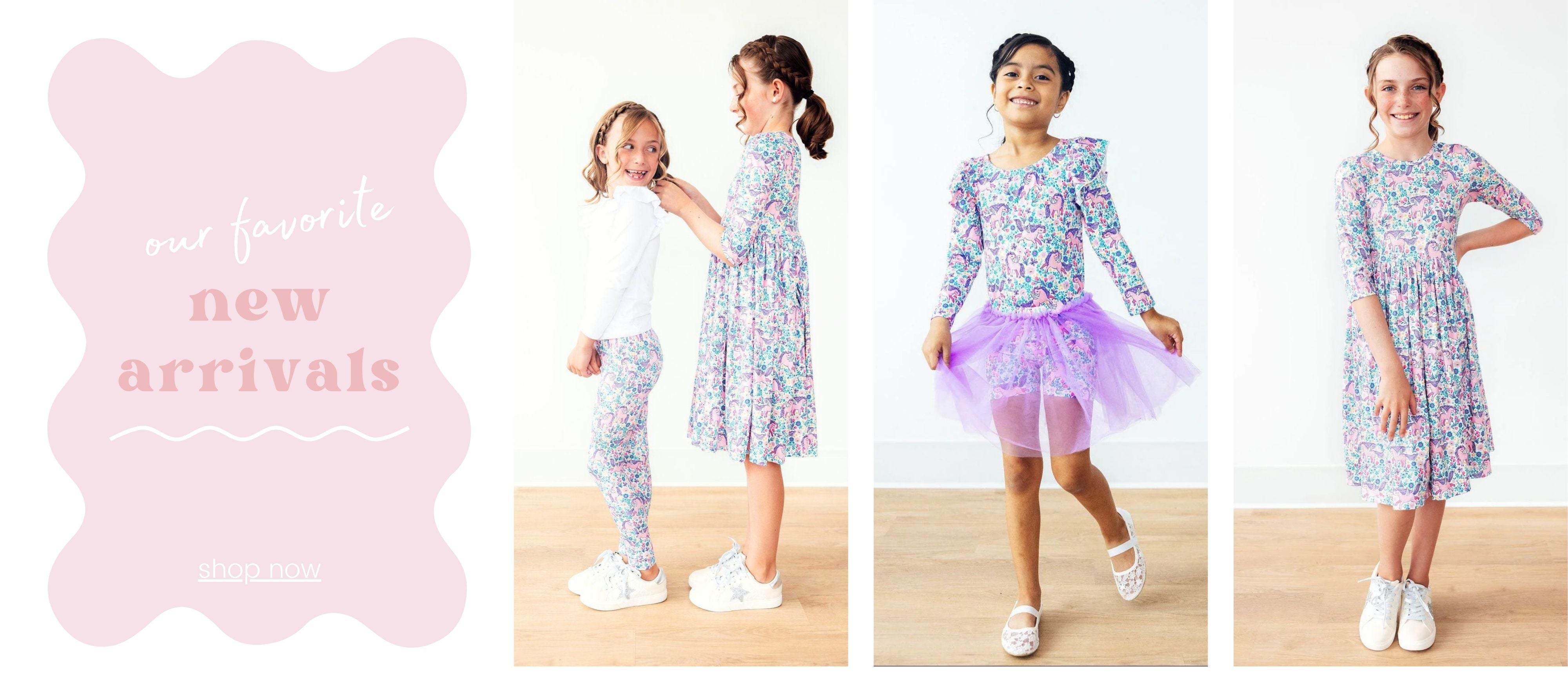 mila and rose girls twirl dresses for fall
