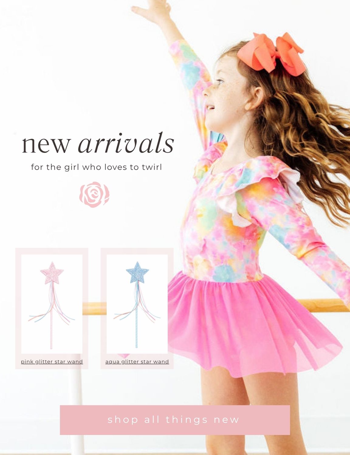 mila and rose little girls dance class outfits and sequin dresses