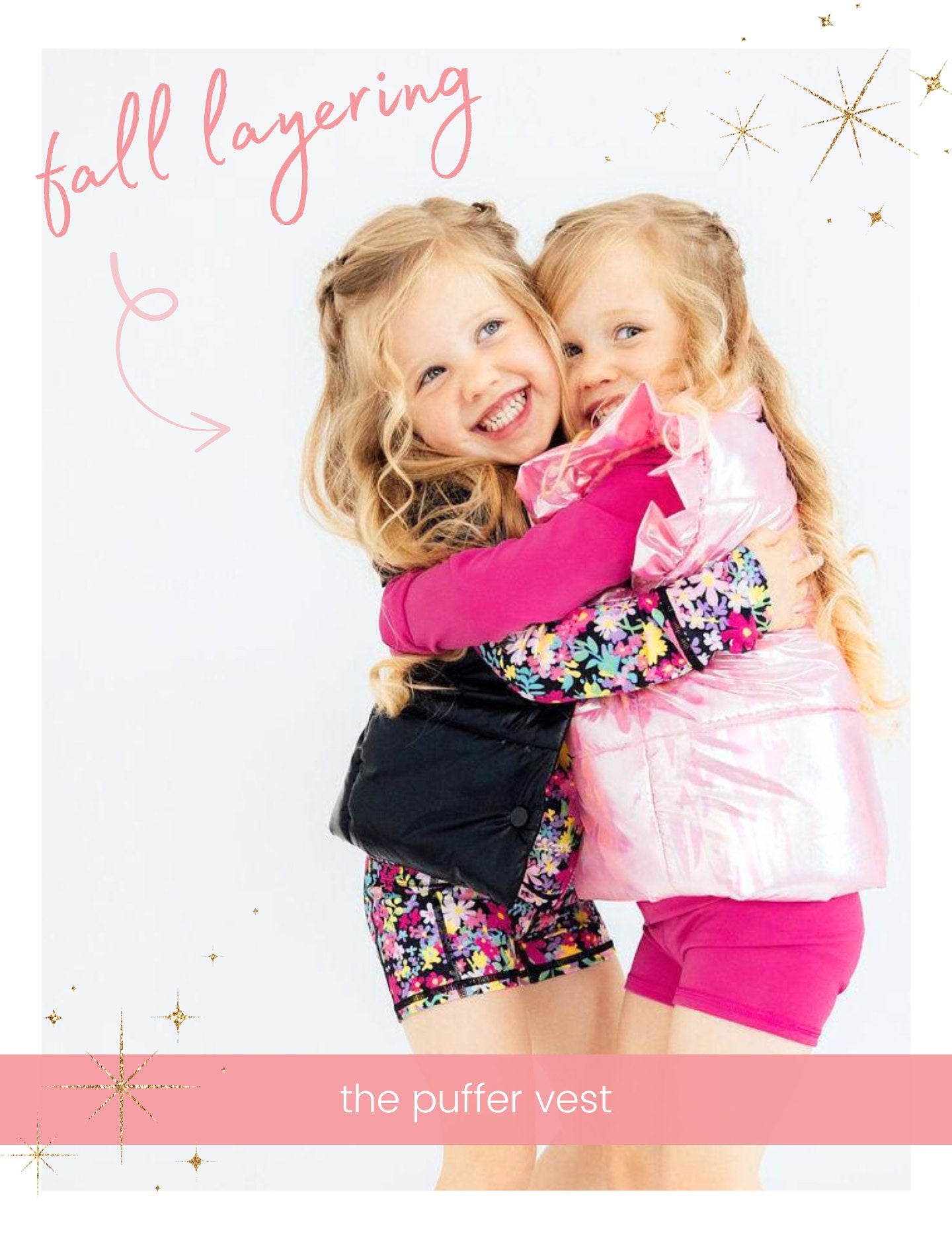 girls winter puffer vest