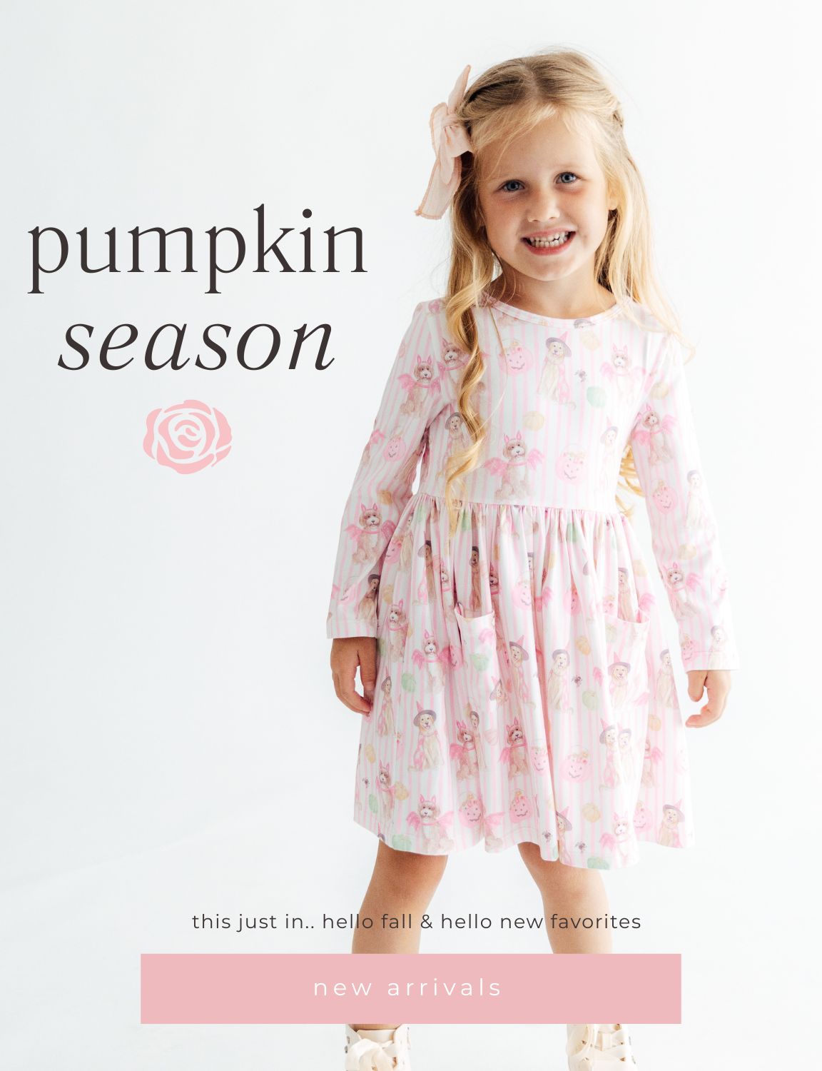 mila and rose girls fall pumpkin dresses