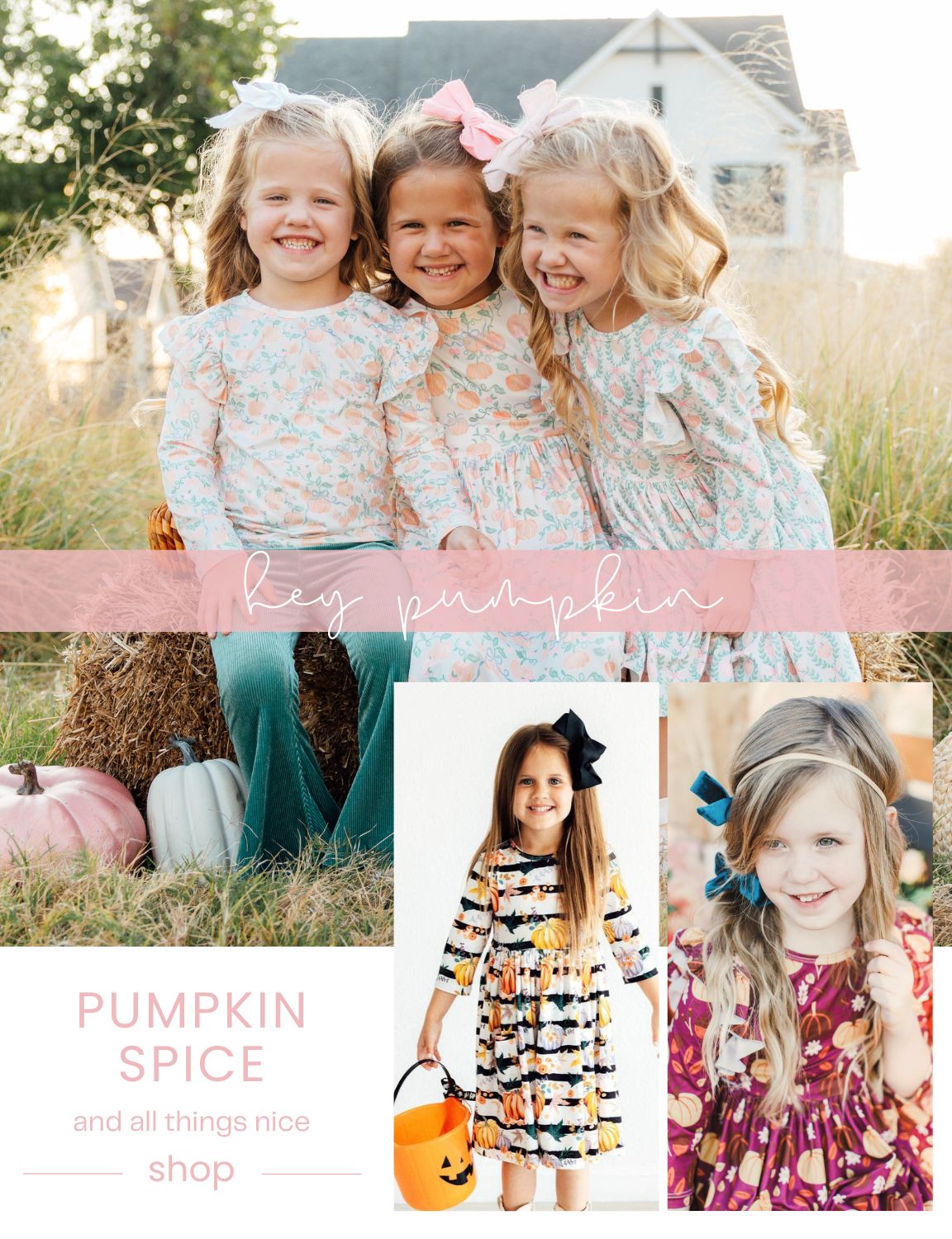 mila and rose girls pumpkin dresses