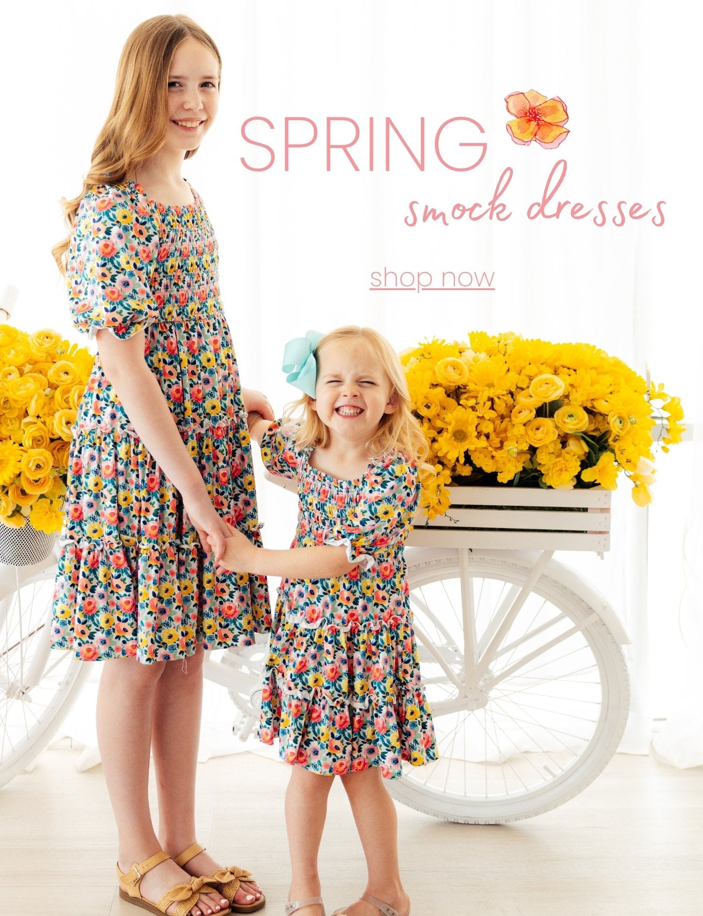 little girls smock dresses for spring and summer