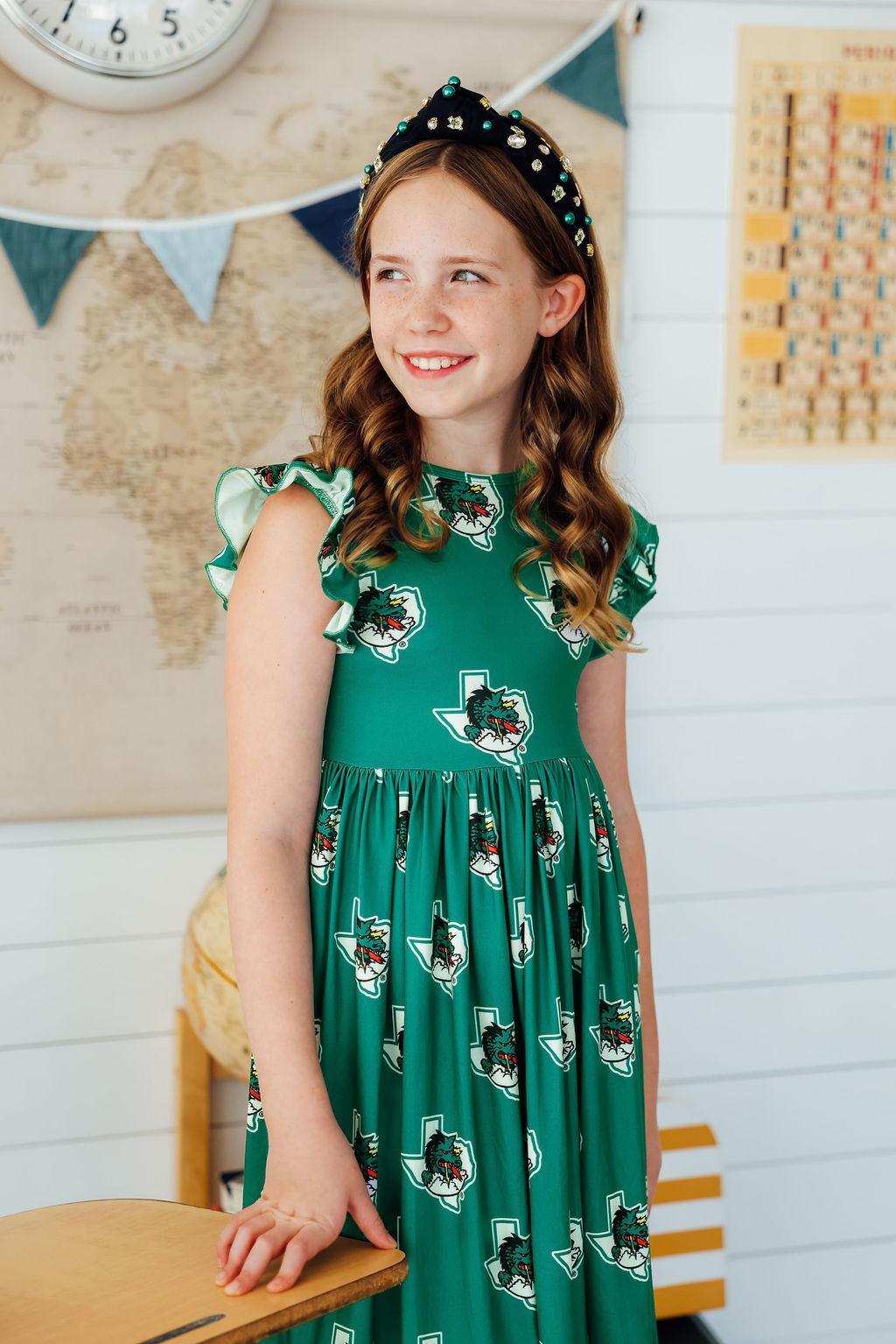 Southlake Carroll Dragons Flutter Twirl Dress-Mila & Rose ®