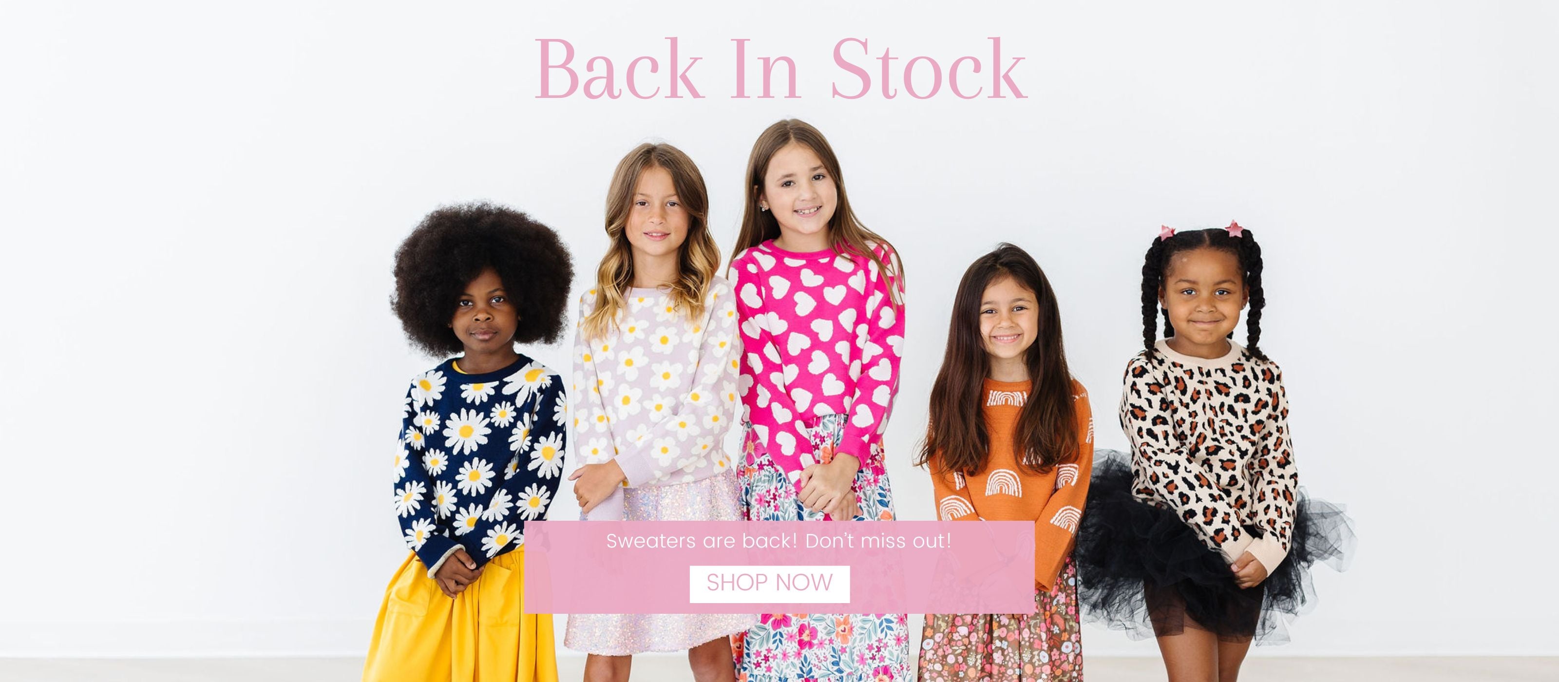 Girls fall sweaters