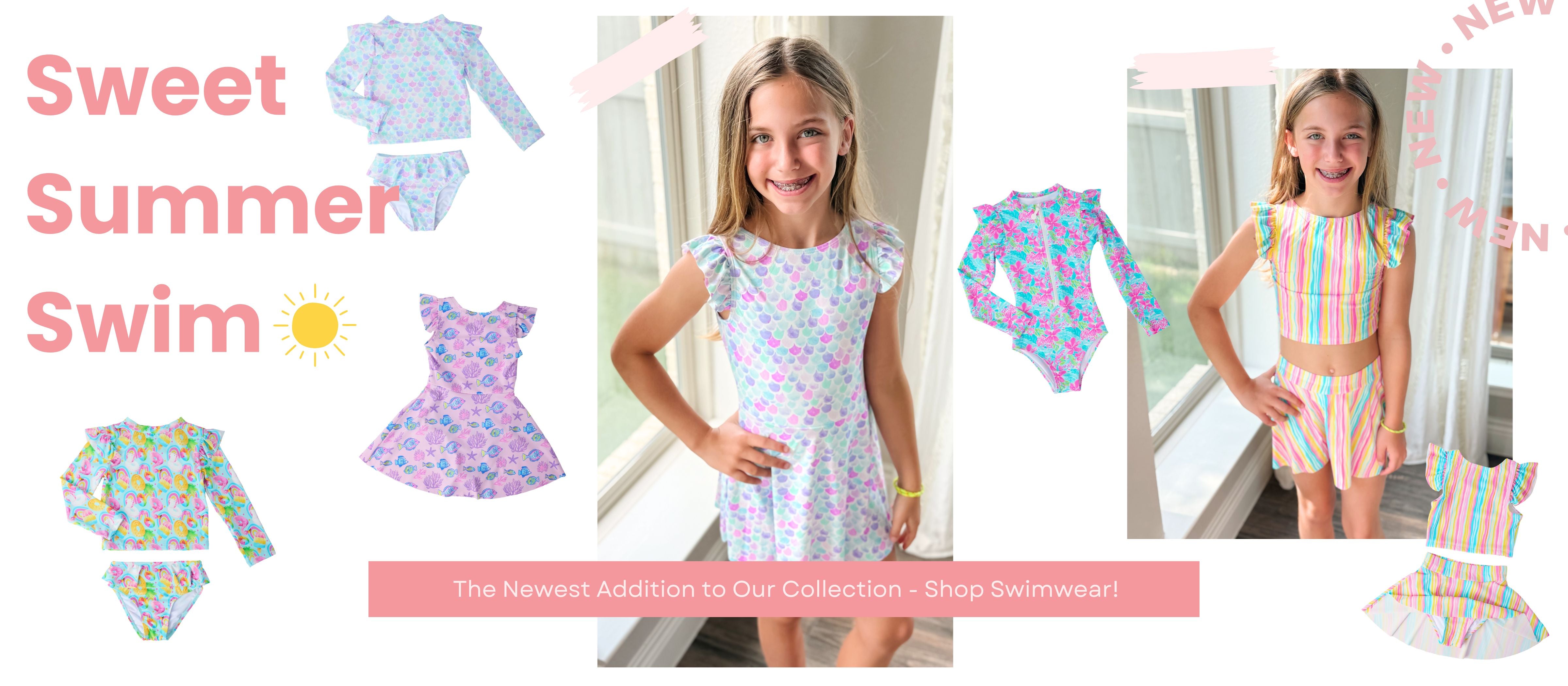 little girls summer swimsuits