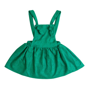 Evergreen Faux Suede Pinafore-Mila & Rose ®