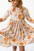 Retro Unicorns 3/4 Sleeve Pocket Twirl Dress-Mila & Rose ®