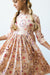 Flower Child 3/4 Sleeve Pocket Twirl Dress-Mila & Rose ®