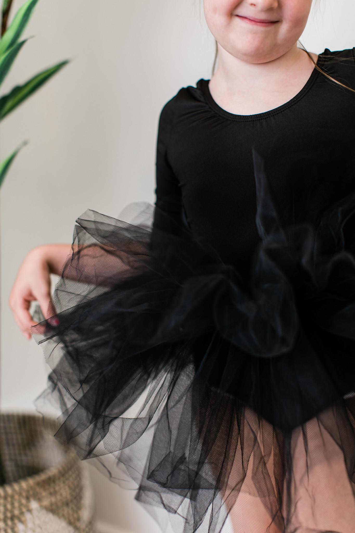 Black 3/4 Tutu Leotard-Mila & Rose ®