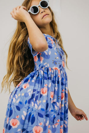 Country Blooms S/S Pocket Twirl Dress-Mila & Rose ®