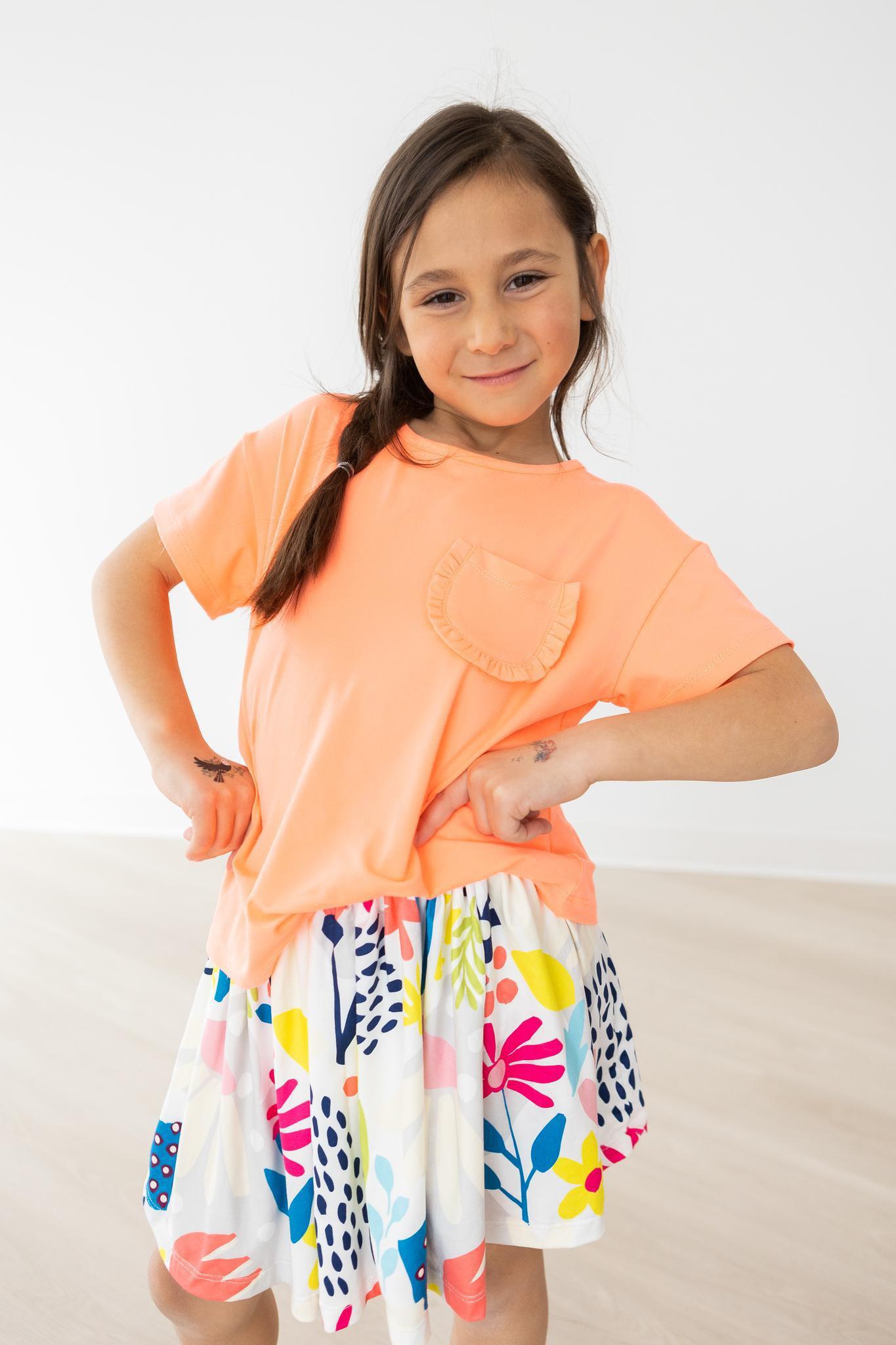 Neon coral t shirt clearance