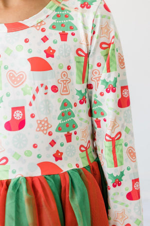 All I Want for Christmas L/S Tutu Dress-Mila & Rose ®