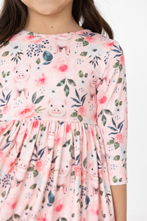 This Little Piggy Twirl Dress-Mila & Rose ®