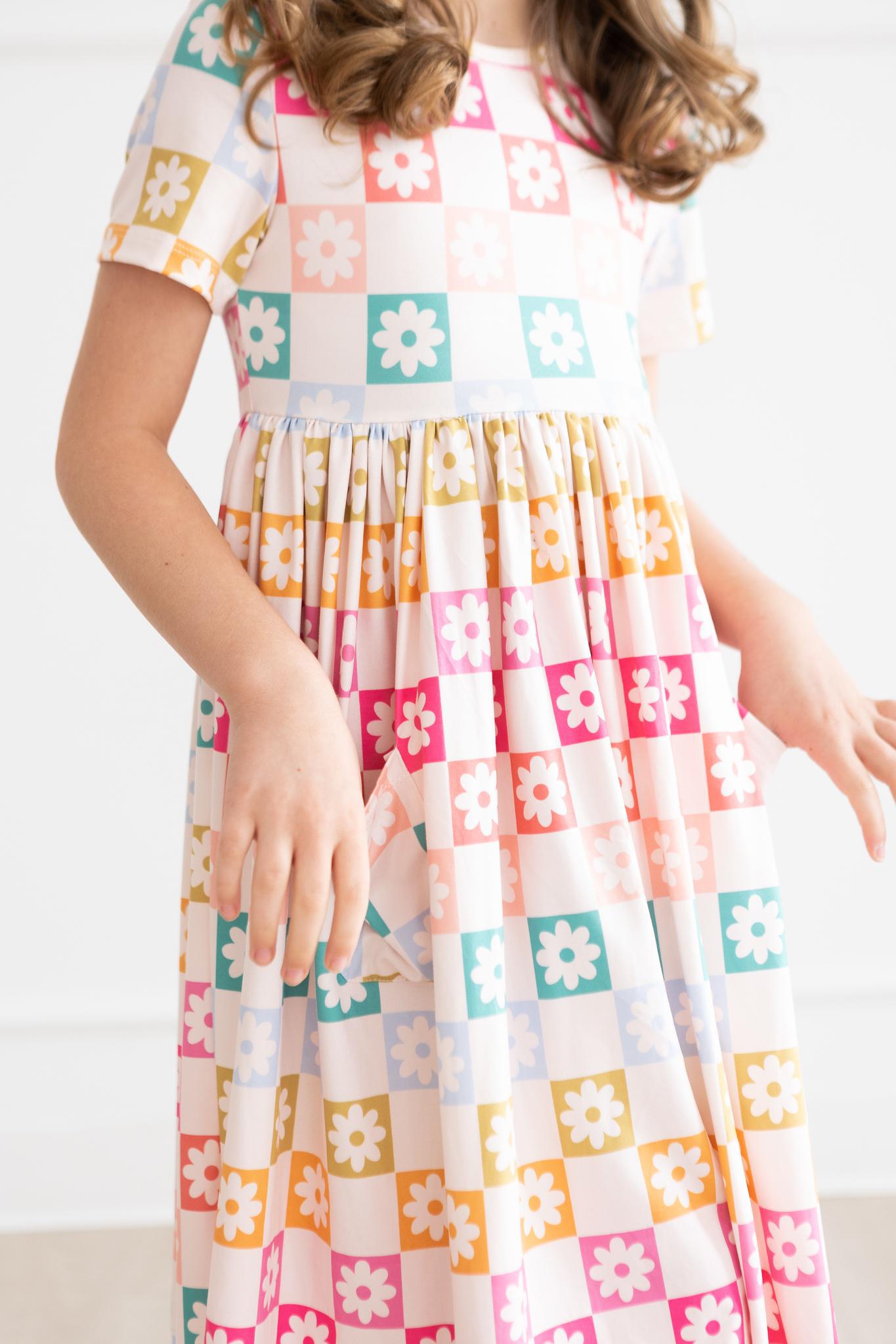 SALE Checkmate S/S Pocket Twirl Dress-Mila & Rose ®