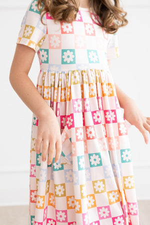 Checkmate S/S Pocket Twirl Dress-Mila & Rose ®