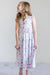 Pastel Wildflowers Ruffle Maxi Dress-Mila & Rose ®