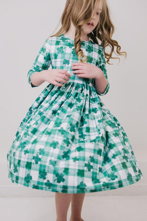 Lucky One Pocket Twirl Dress-Mila & Rose ®