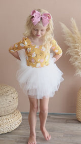 Dandelions in Fall 3/4 Tutu Leotard