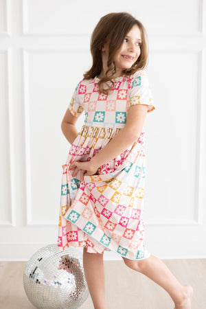 SALE Checkmate S/S Pocket Twirl Dress-Mila & Rose ®